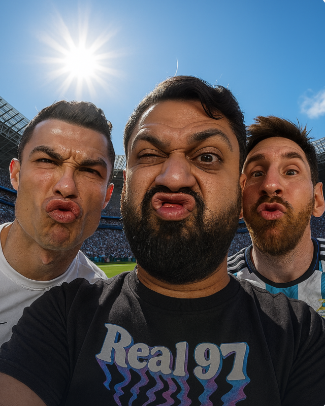 Селфи с легендами футбола